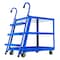 Vestil Steel Stock Picker 3 Shelf W/ Mold On Rubber Casters, 43-3/4" x 27-7/8" x 50-1/8", 1000 Lb Cap, Blue SPS3-2840 - alternate 3